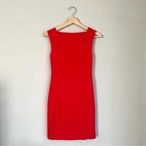 Mango Suit Bright Red Sleeveless Mini Dress Size XXS